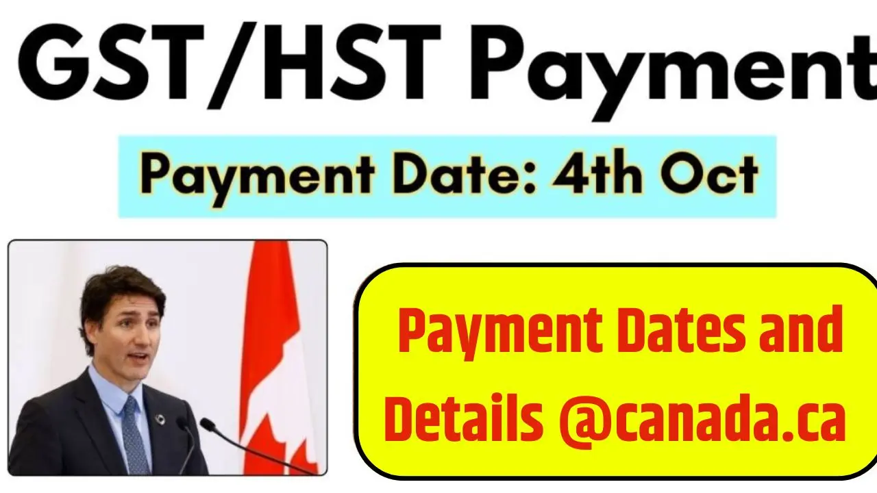 GST HST Credit Schedule