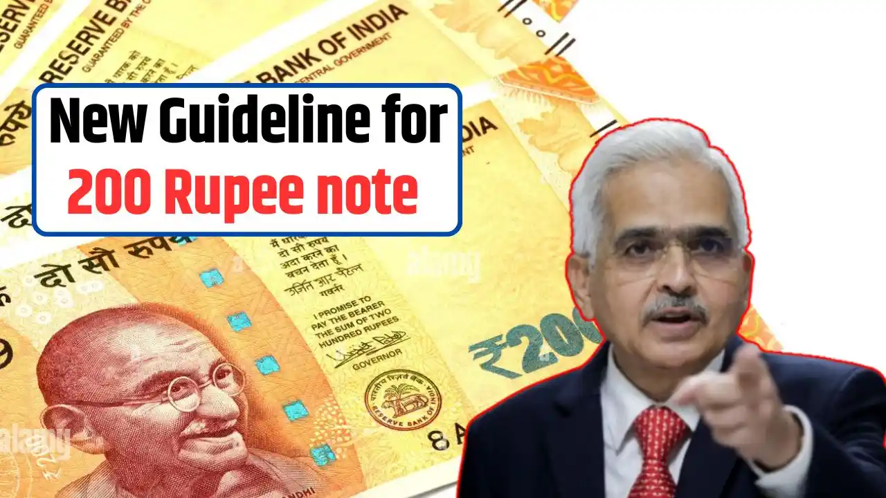 New Guideline for 200 Rupee note